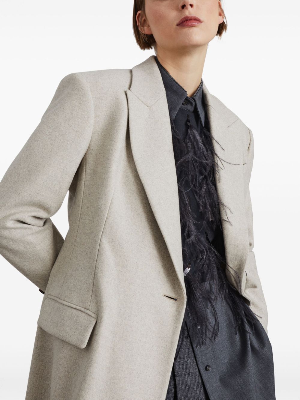 Brunello Cucinelli BRUNELLO CUCINELLI- Wool Coat