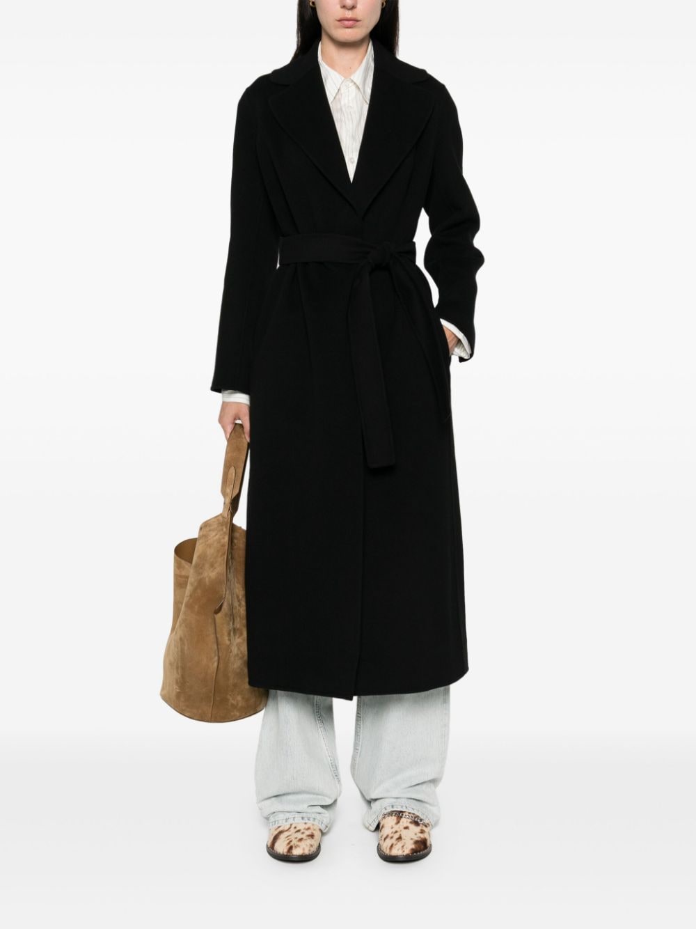  'S MAX MARA- Wool Long Coat