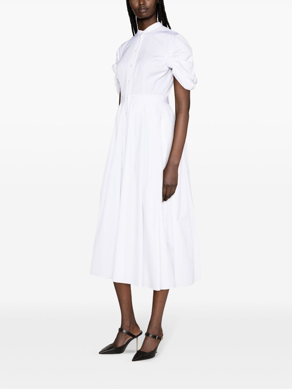 Alexander McQueen ALEXANDER MCQUEEN- Organic Cotton Midi Dress