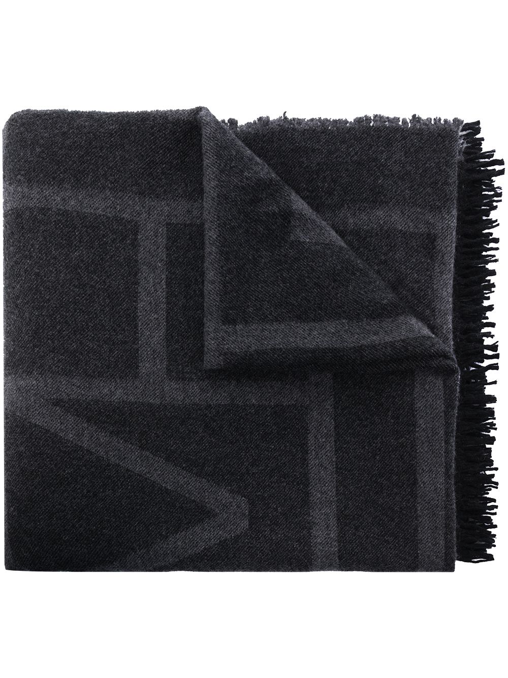 Toteme TOTEME- Monogram Wool And Cashmere Blend Scarf