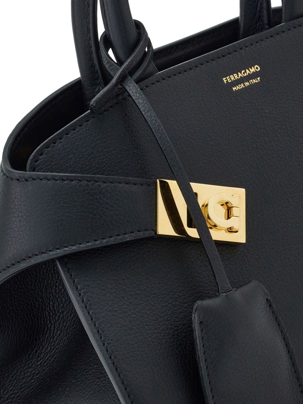 Ferragamo FERRAGAMO- Hug Soft Mini Leather Handbag