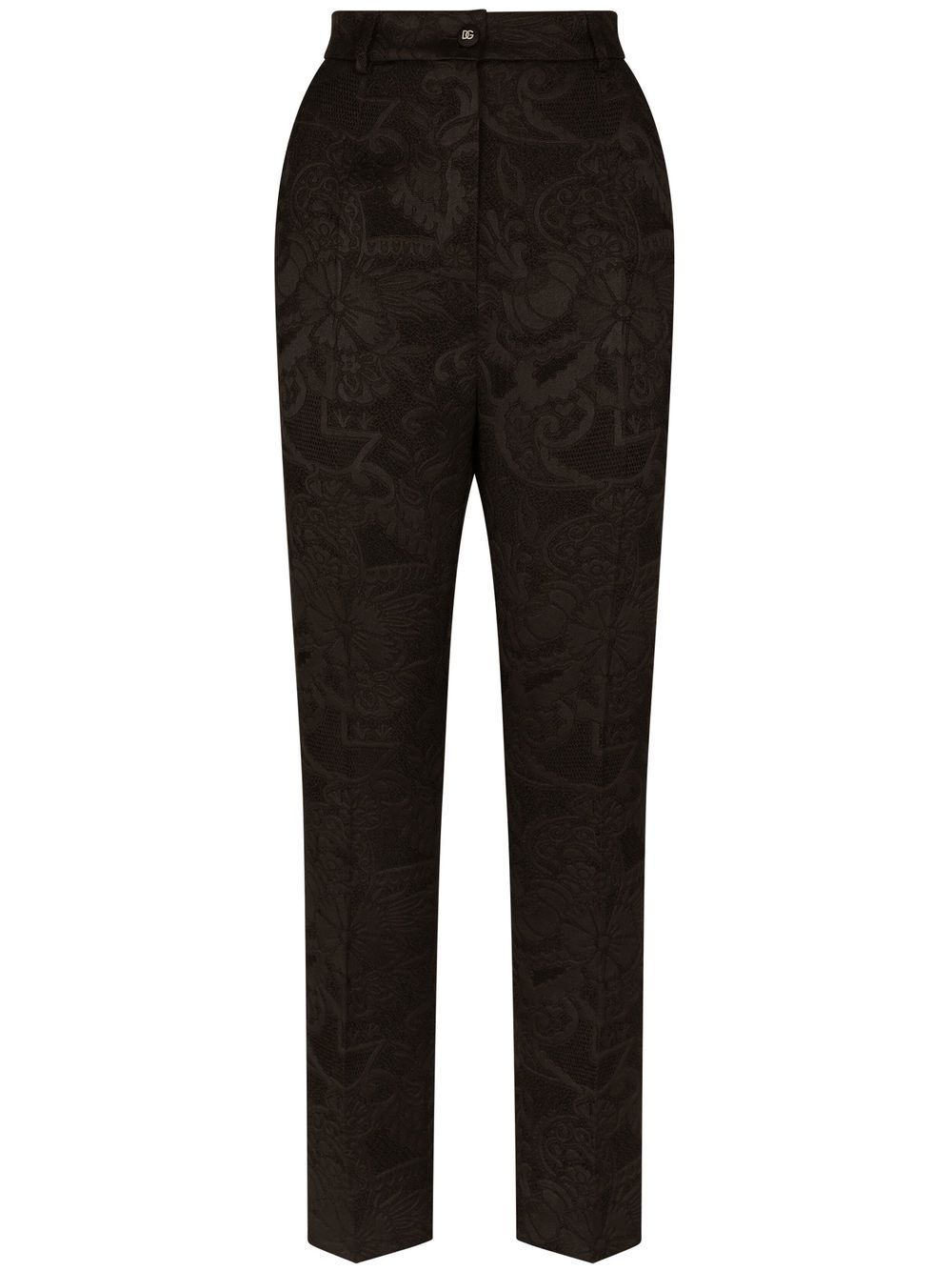 Dolce & Gabbana DOLCE & GABBANA- Jacquard High-waist Trousers