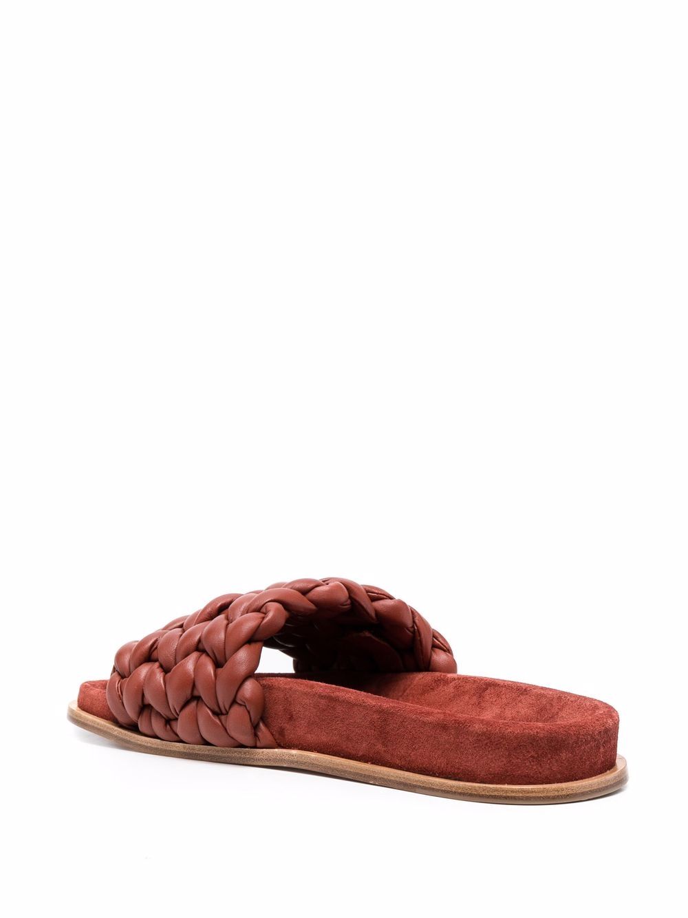 Chloé CHLOÉ- Kacey Leather Flat Sandals