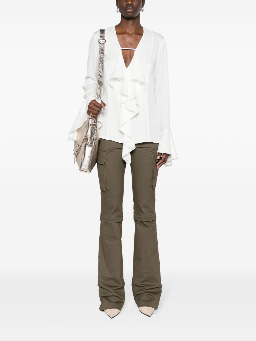 Givenchy GIVENCHY- Silk Ruffled Blouse