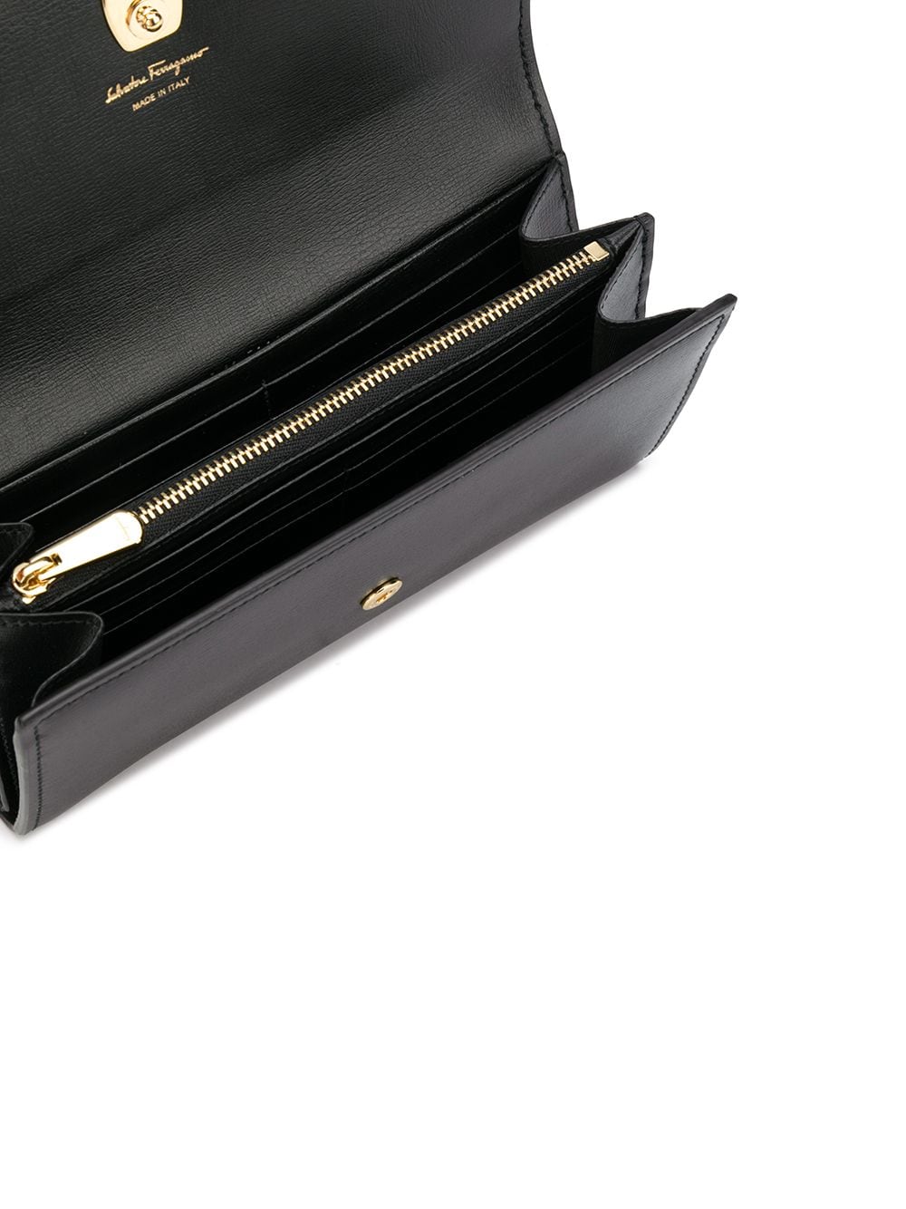 Ferragamo FERRAGAMO- Vara Leather Continental Wallet