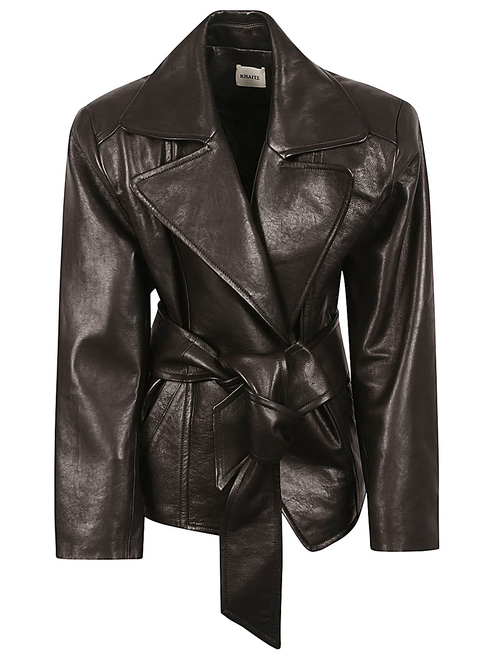 Khaite KHAITE- Dolores Leather Jacket