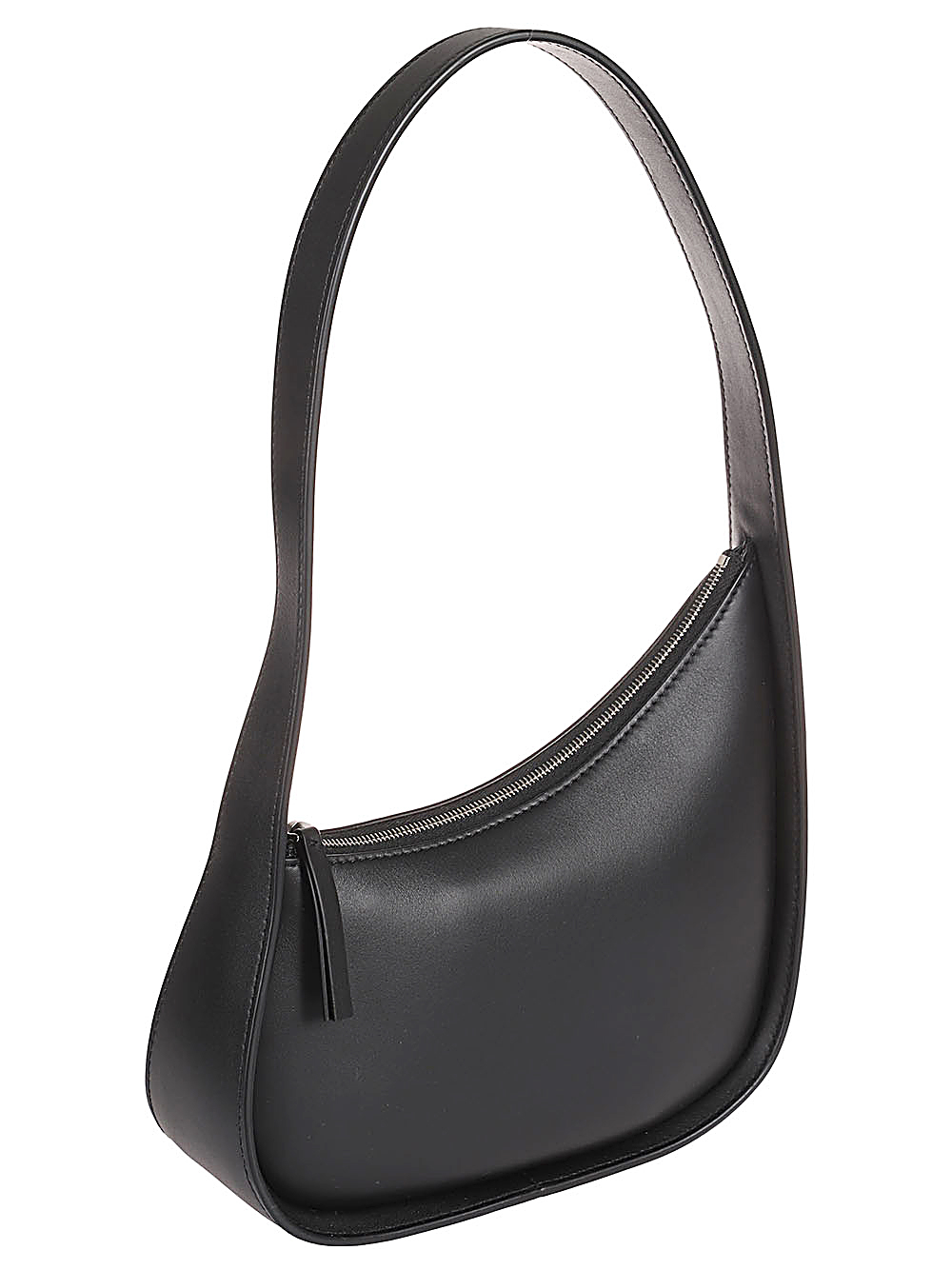 The Row THE ROW- Half Moon Leather Shoulder Bag