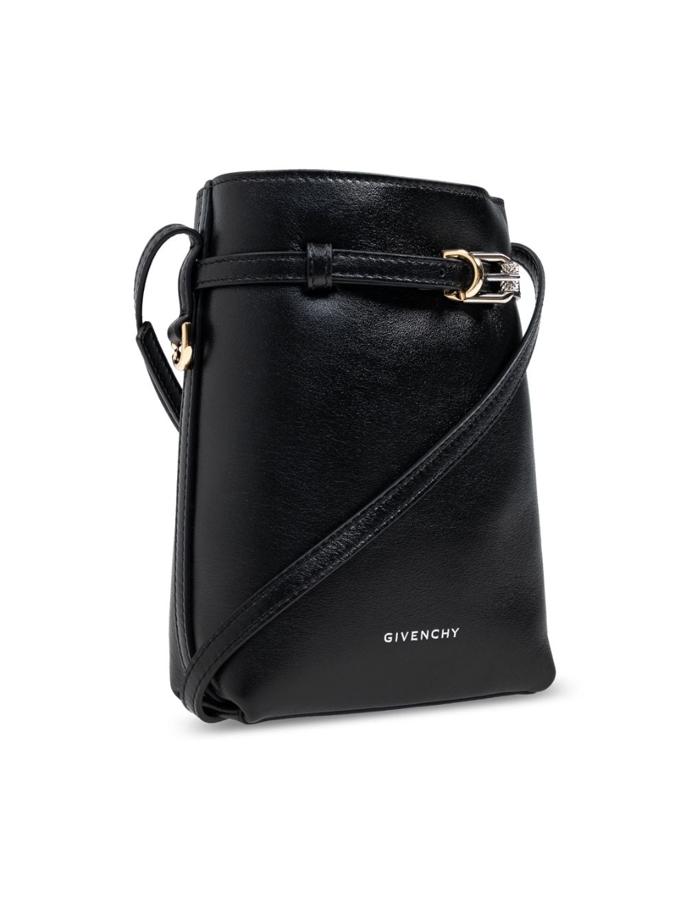 Givenchy GIVENCHY- Voyou Leather Crossbody Phone Holder