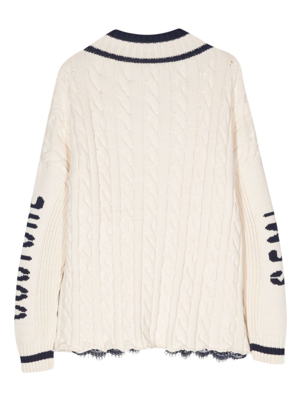 Semicouture SEMICOUTURE- Penelope V-necked Sweater