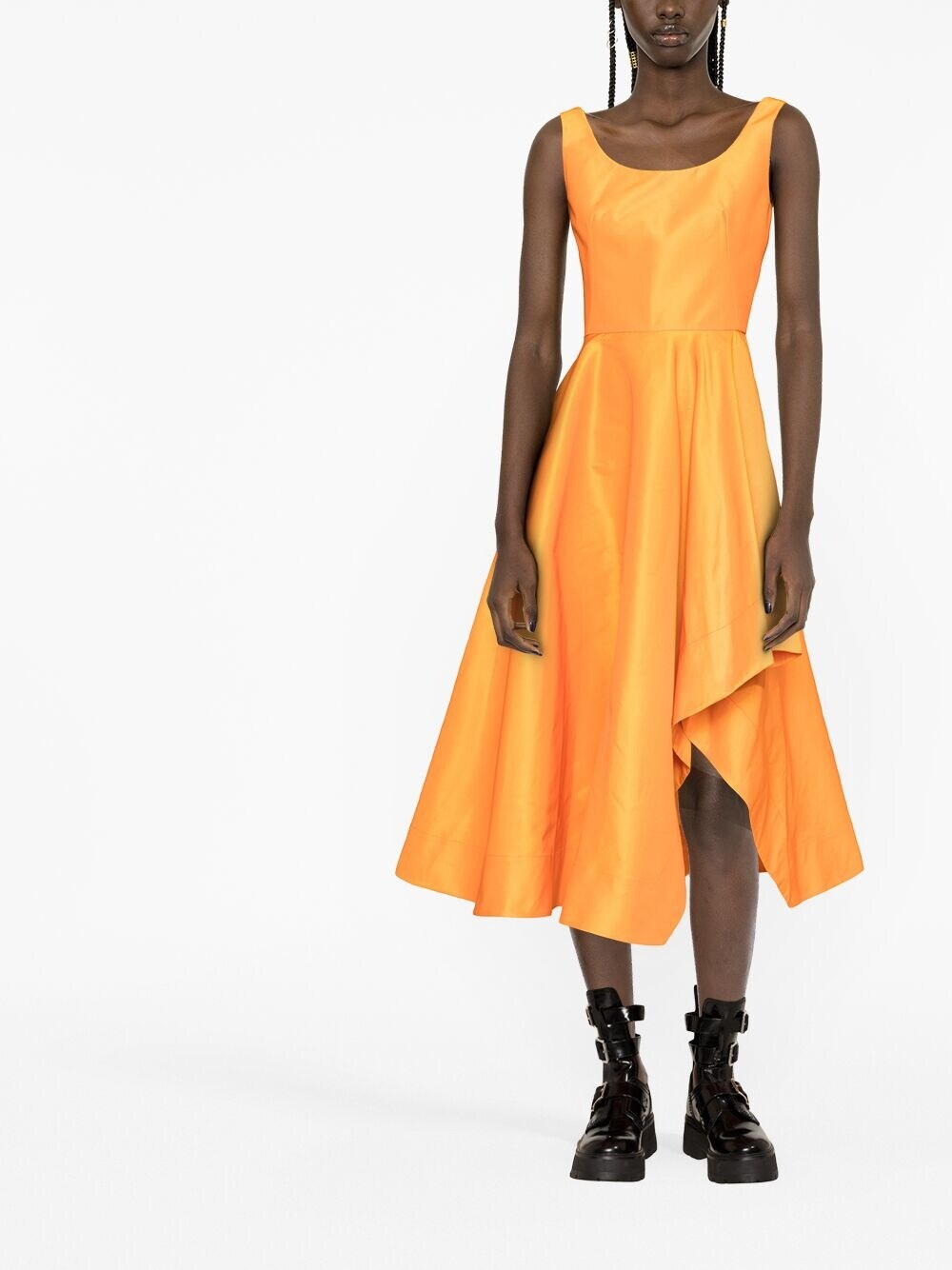 Alexander McQueen ALEXANDER MCQUEEN- Asymmetric Midi Dress