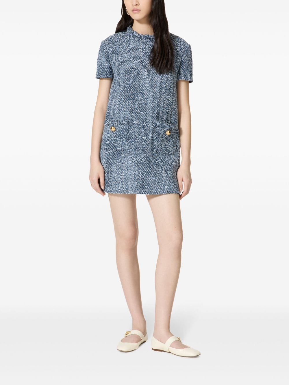 Valentino VALENTINO- Tweed Mini Dress