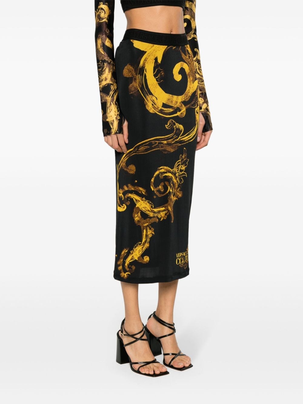 Versace Jeans Couture VERSACE JEANS COUTURE- Pencil Skirt With Print