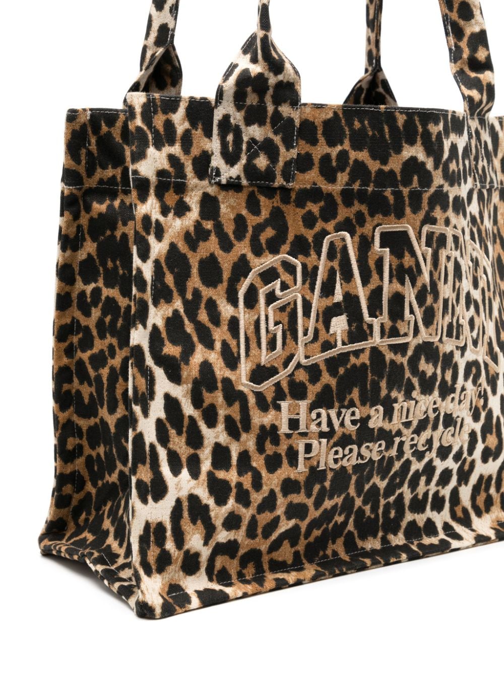 Ganni GANNI- Large Cotton Tote Bag