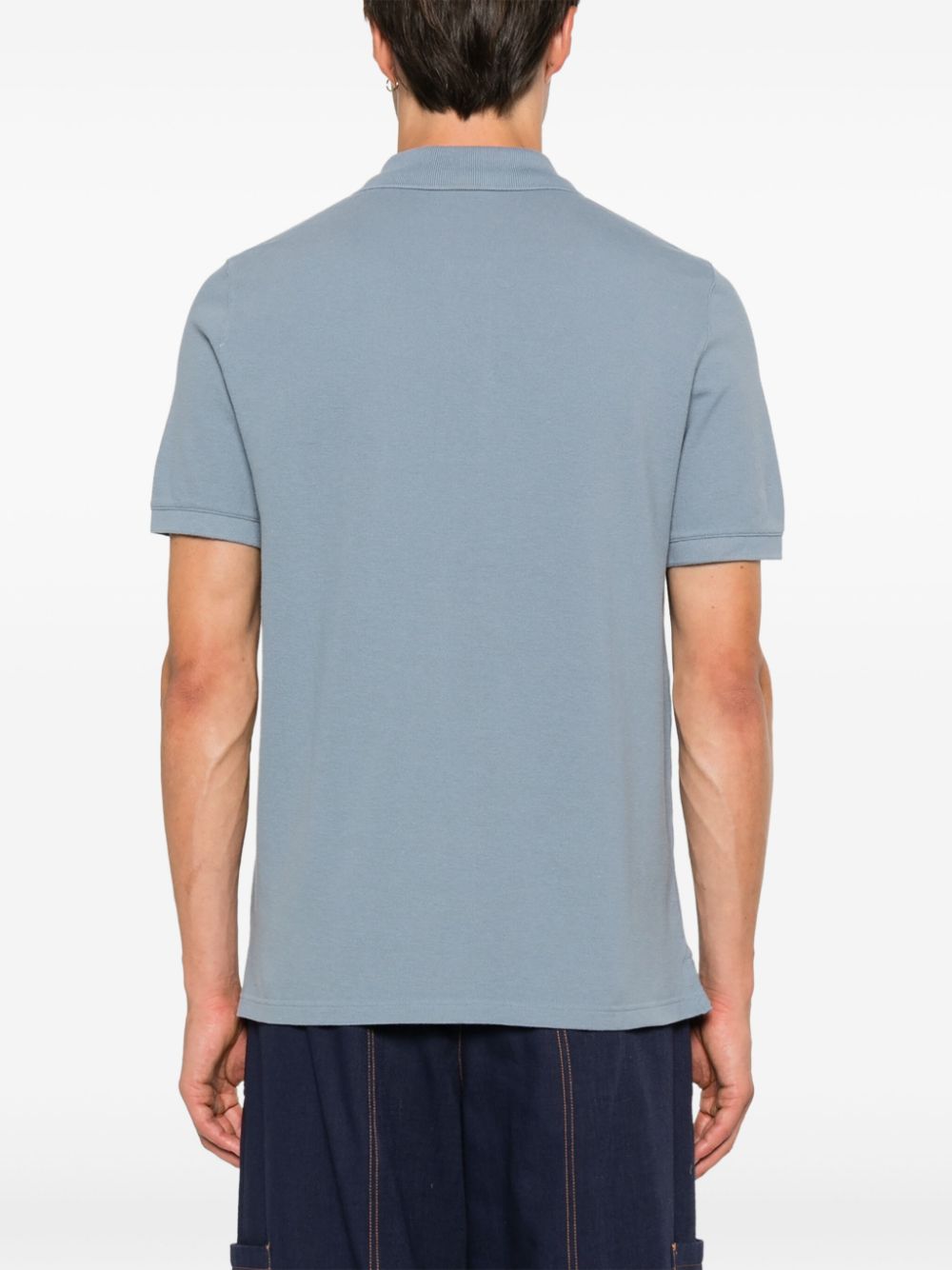  MAISON KITSUNE'- Fox Head Cotton Polo Shirt