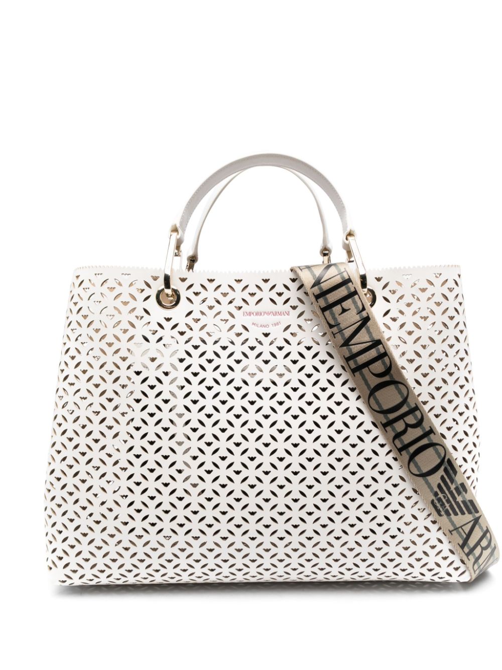 Emporio Armani EMPORIO ARMANI- Perforated Tote Bag