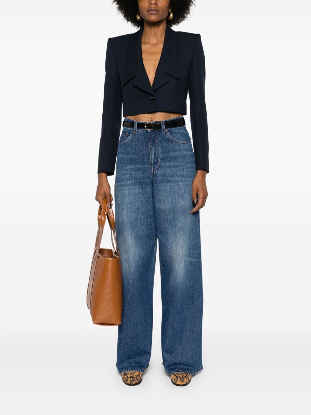 Chloé CHLOÉ- Wool Cropped Single-breasted Jacket