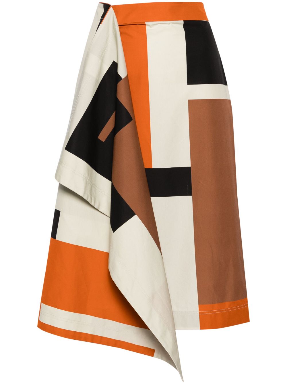 FENDI FENDI- Printed Cotton Skirt