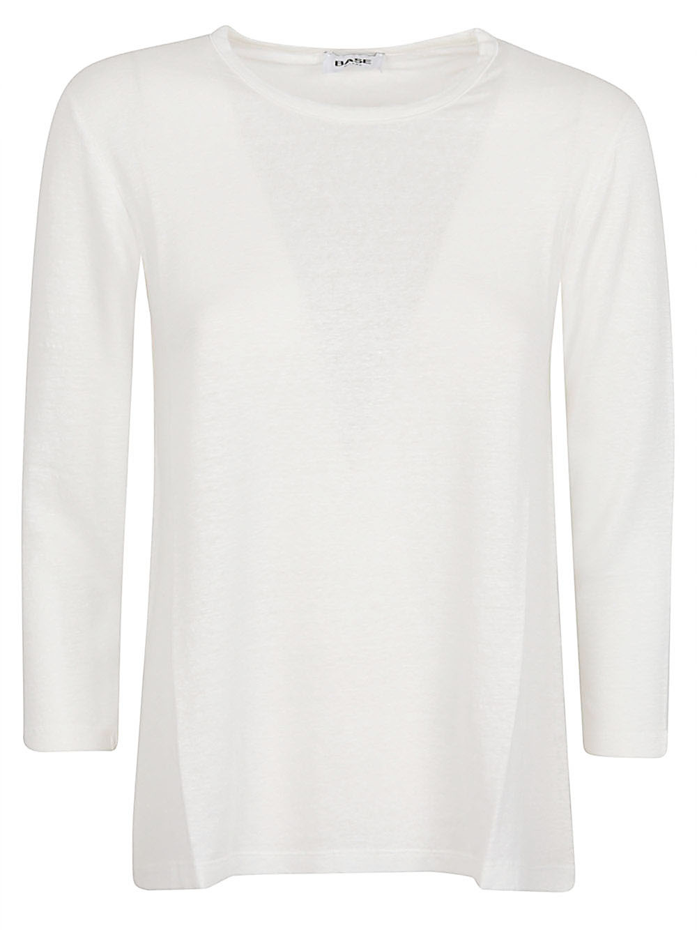 Base BASE- Linen Jersey Long Sleeve T-shirt