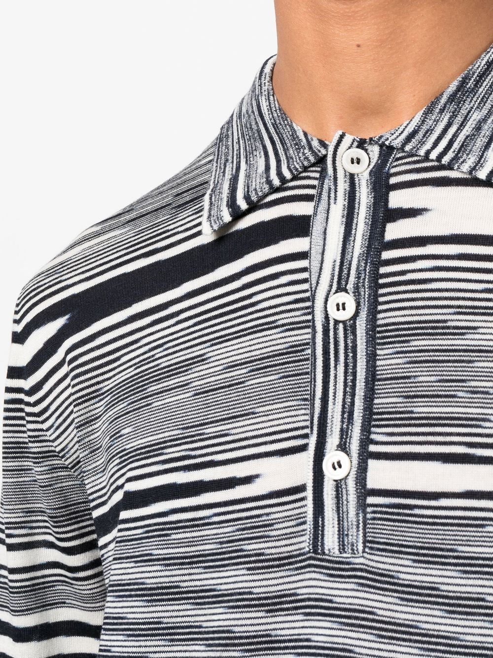 Missoni MISSONI- Space Dyed Wool Polo Shirt