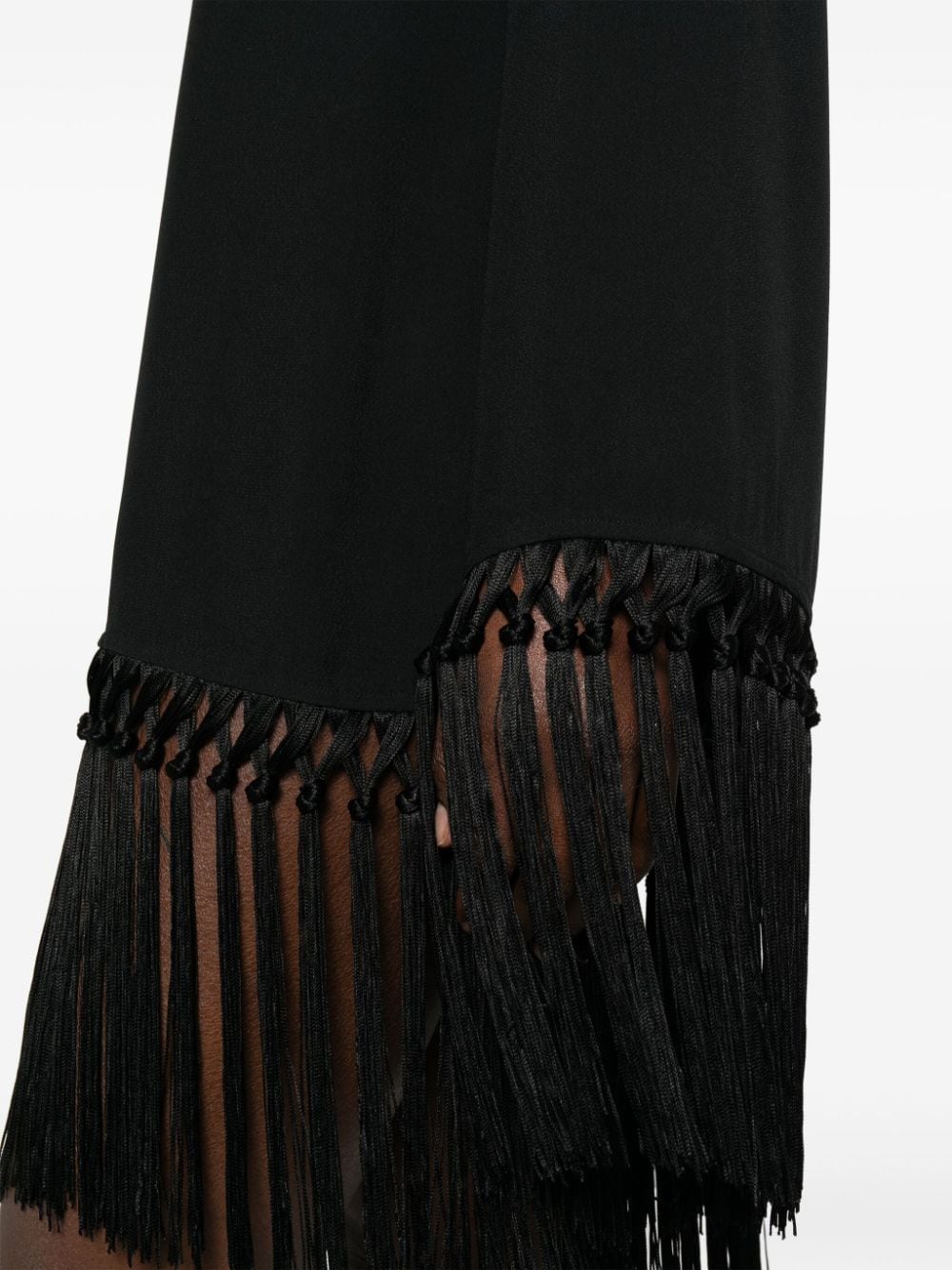 Taller Marmo TALLER MARMO- Claudia Fringed Crêpe Mini Dress