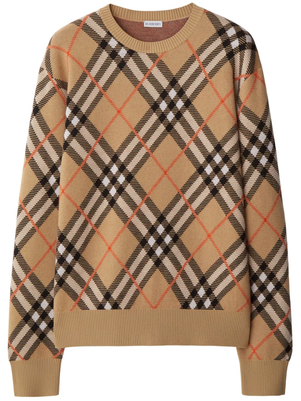 Burberry BURBERRY- Check Wool Jumper