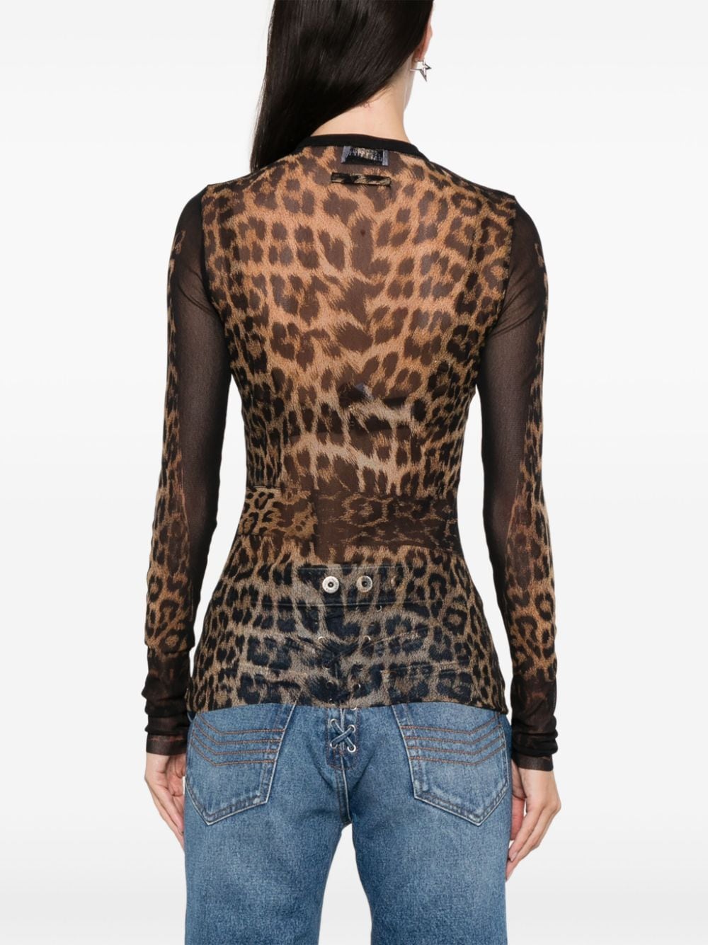 Jean Paul Gaultier JEAN PAUL GAULTIER- Leopard Print Top