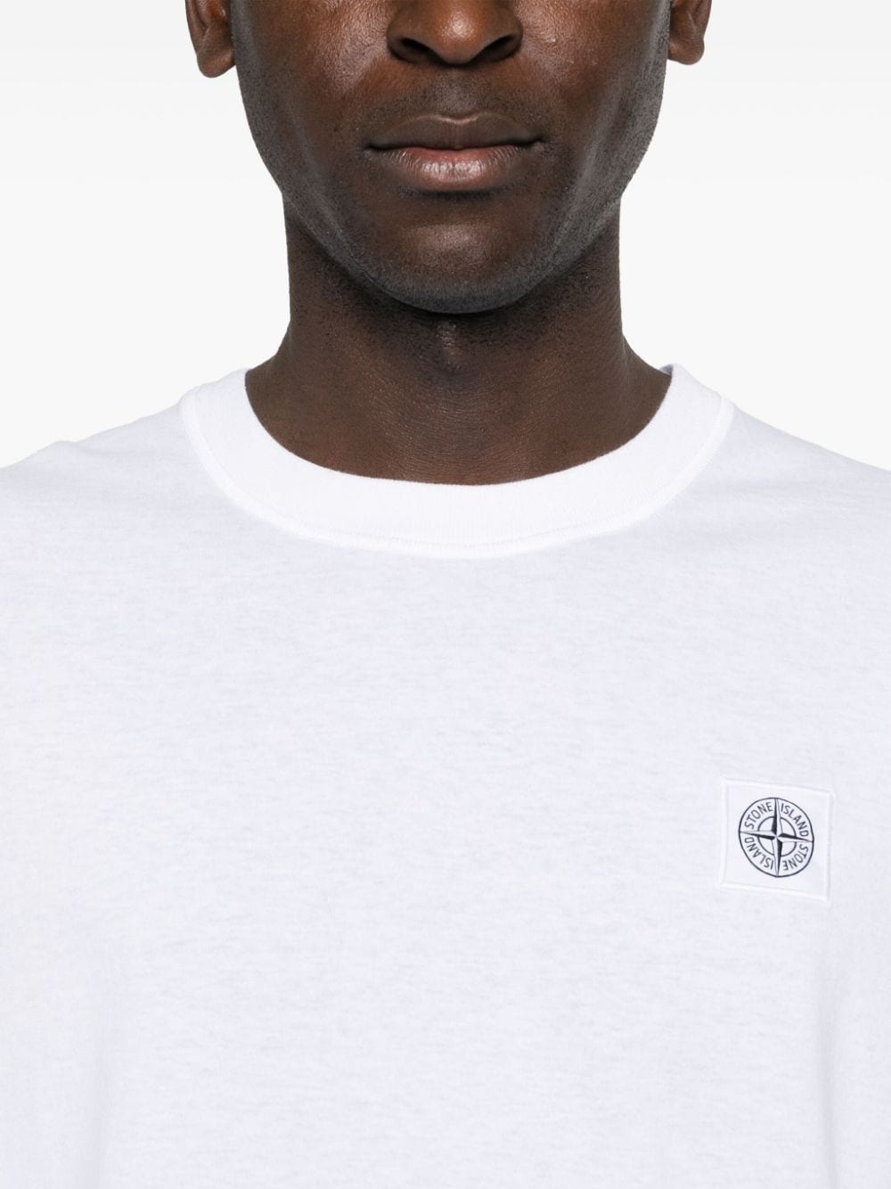 Stone Island STONE ISLAND- Cotton T-shirt With Logo