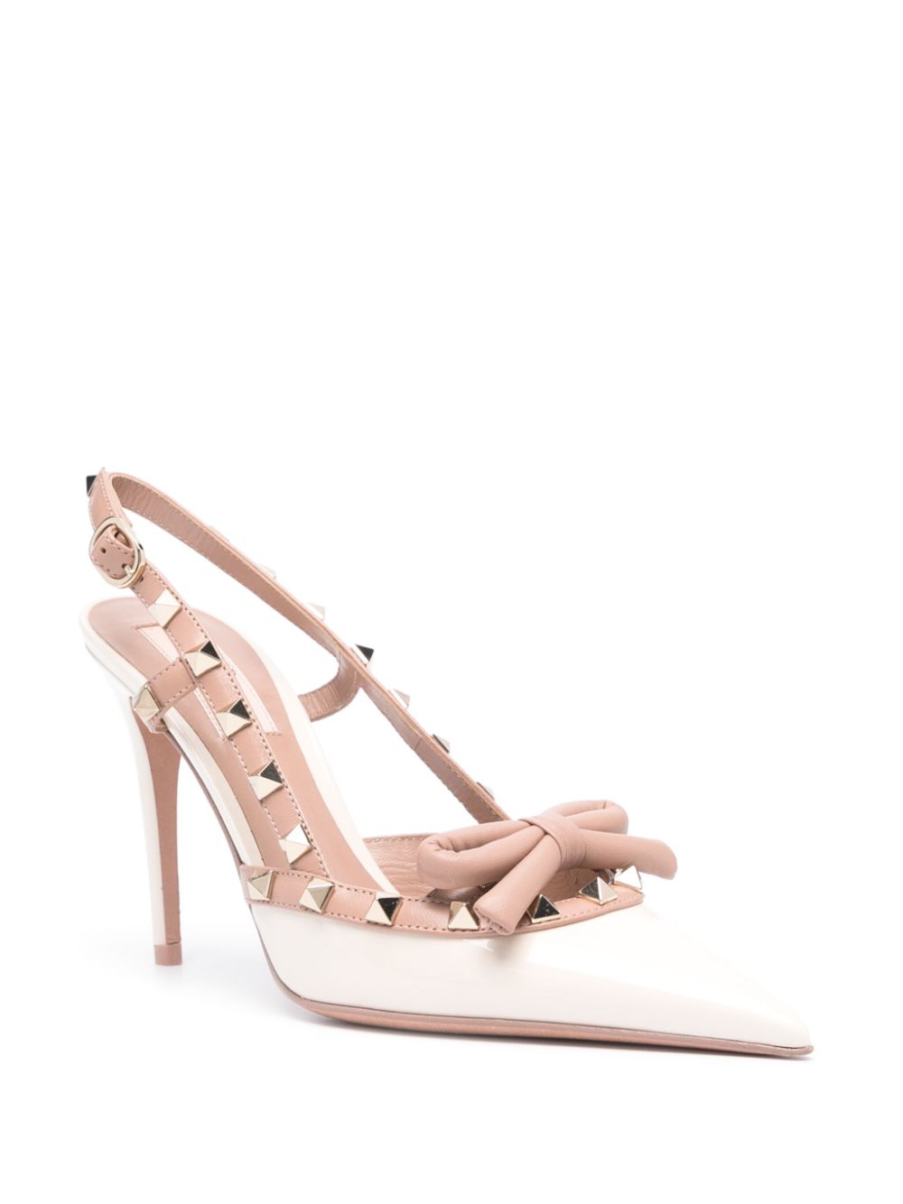 VALENTINO GARAVANI VALENTINO GARAVANI- Rockstud Bow Patent Leather Pumps