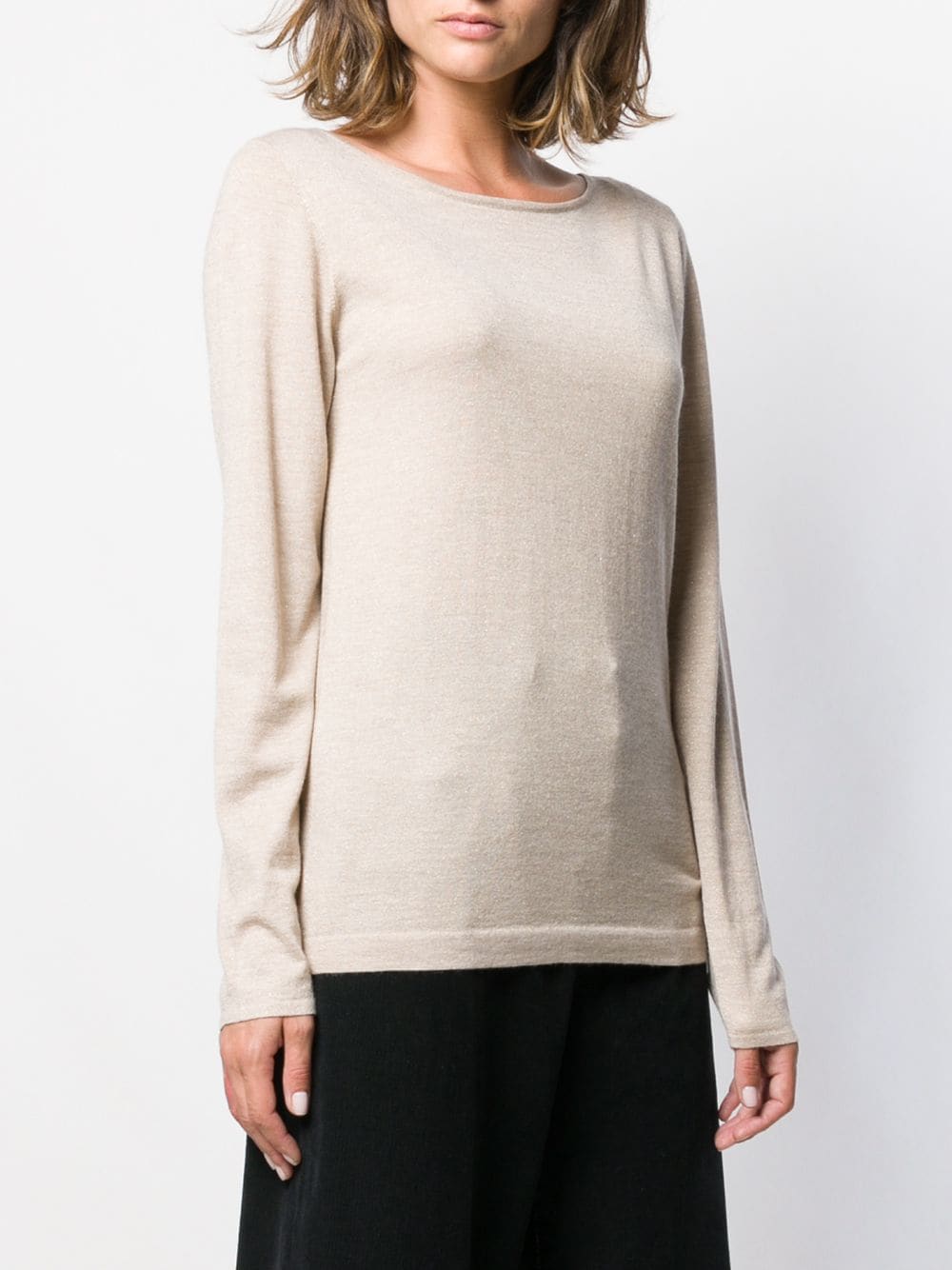 Brunello Cucinelli BRUNELLO CUCINELLI- Cashmere Blend Boat Neck Sweater