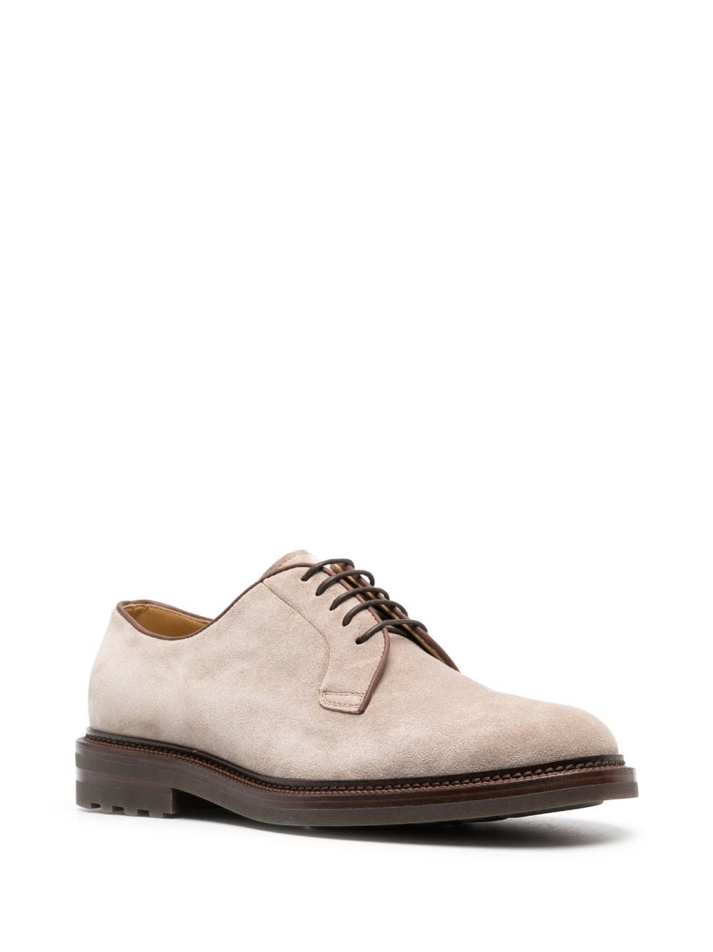 Brunello Cucinelli BRUNELLO CUCINELLI- Suede Leather Derby Shoes