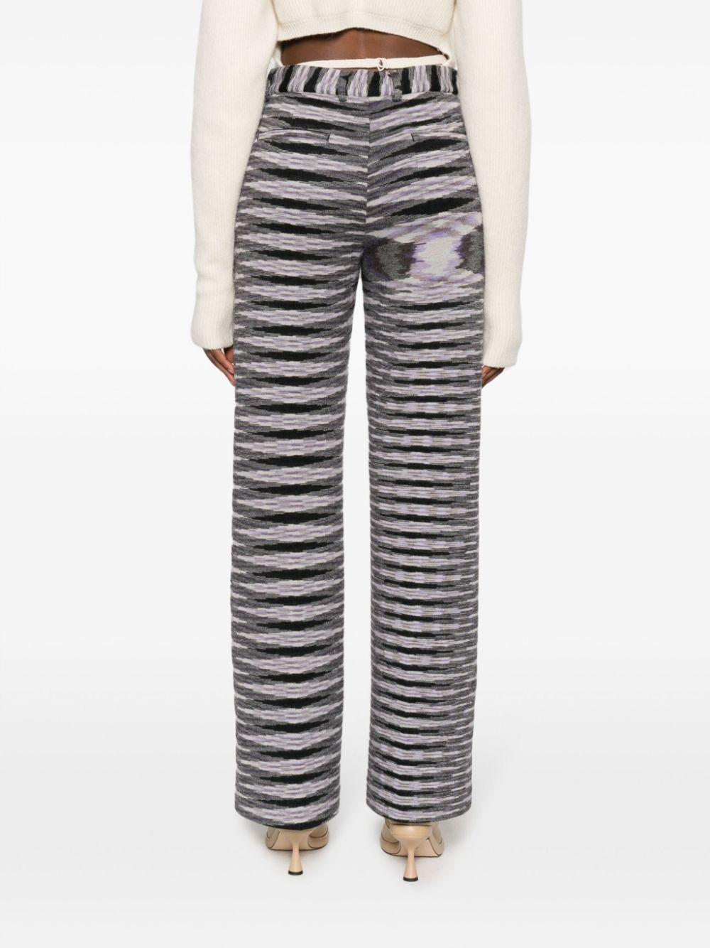 Missoni MISSONI- Cotton And Wool Blend High Waist Trousers