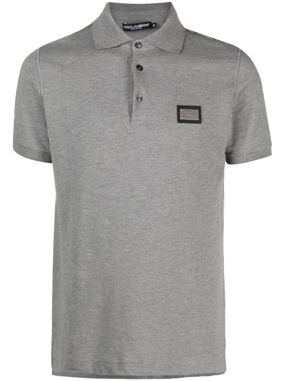 Dolce & Gabbana DOLCE & GABBANA- Logo Cotton Polo Shirt