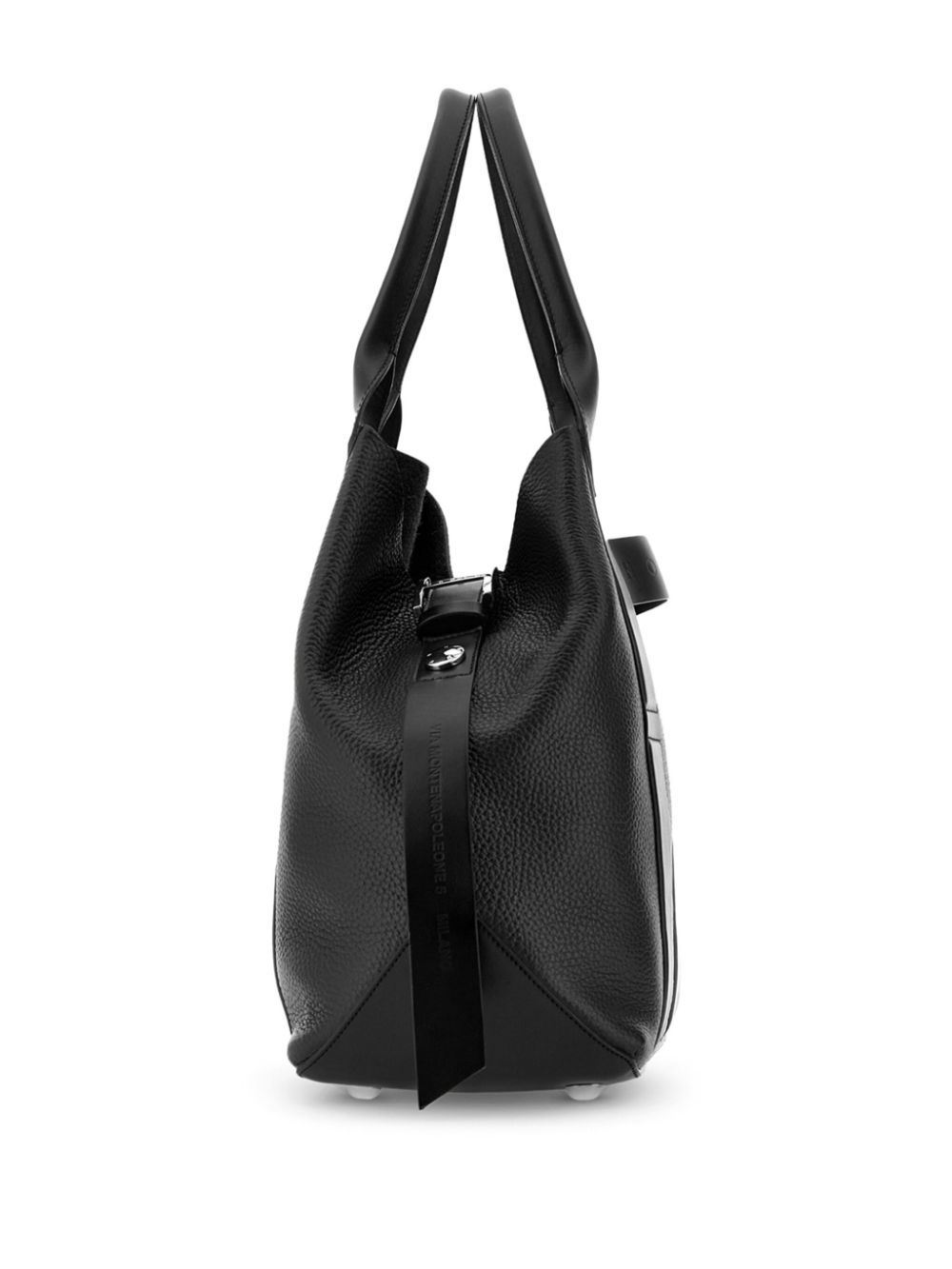 Hogan HOGAN- Script Medium Leather Tote Bag