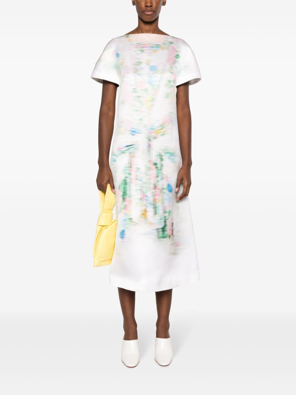 Loewe LOEWE- Blurred Print Midi Dress