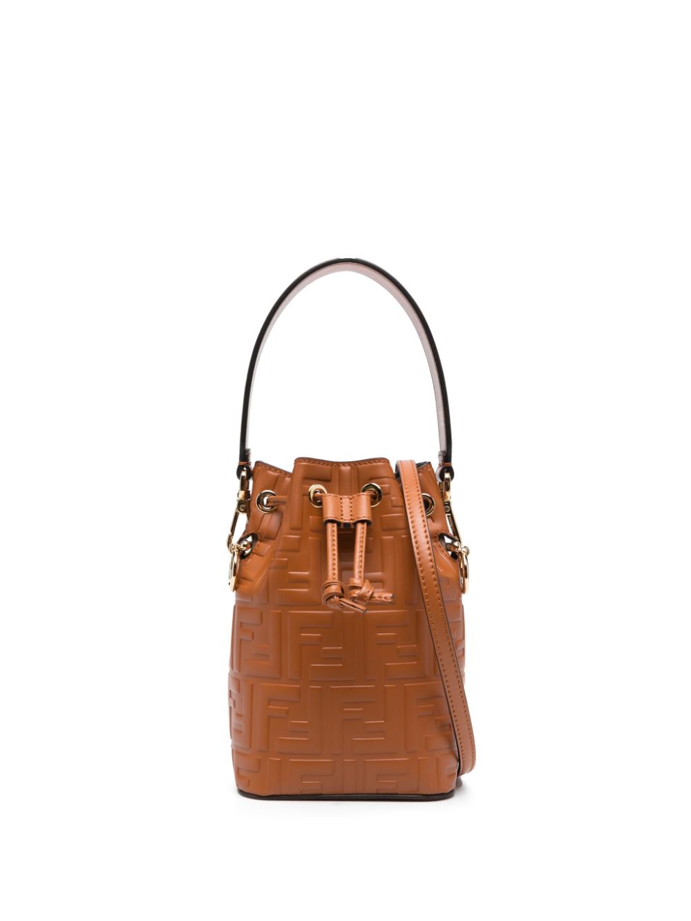 FENDI FENDI- Mon Tresor Mini Leather Bucket Bag