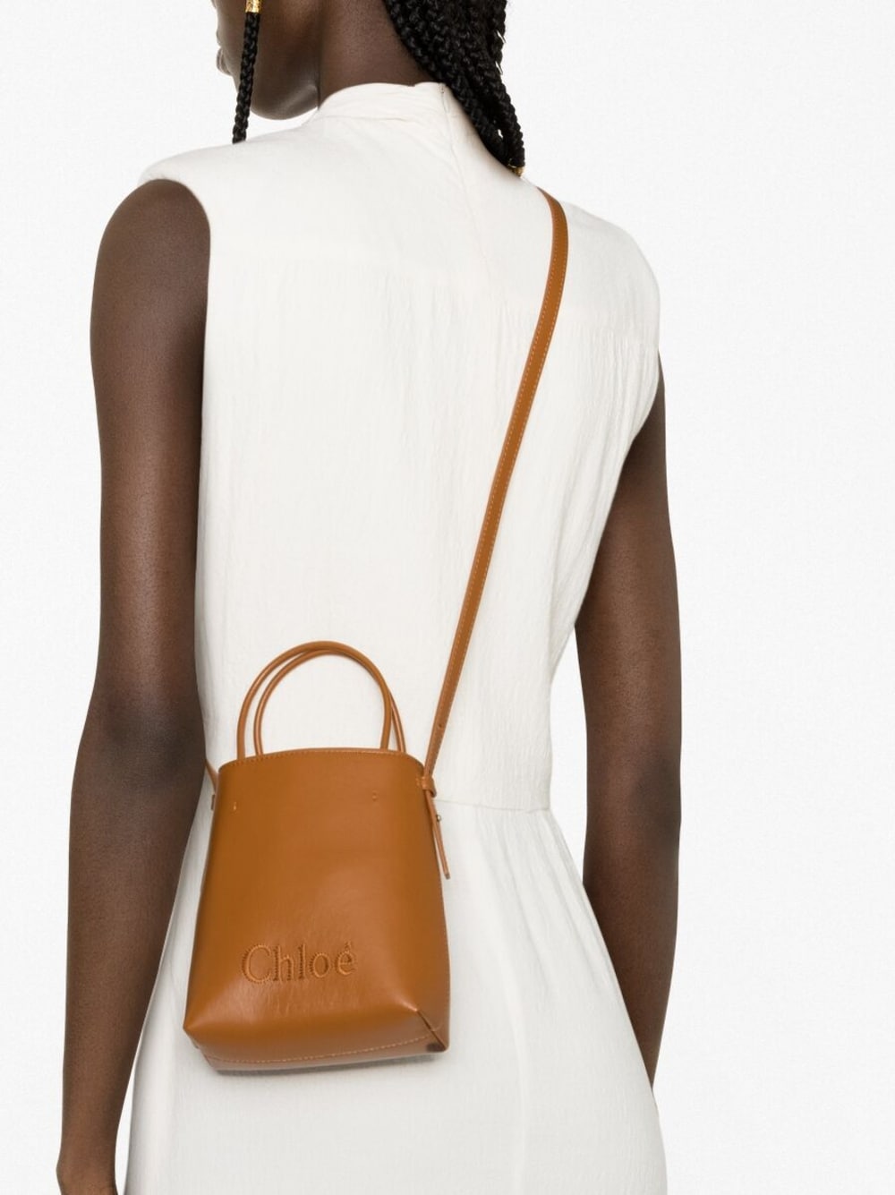 Chloé CHLOÉ- Chloé Sense Micro Leather Bucket Bag