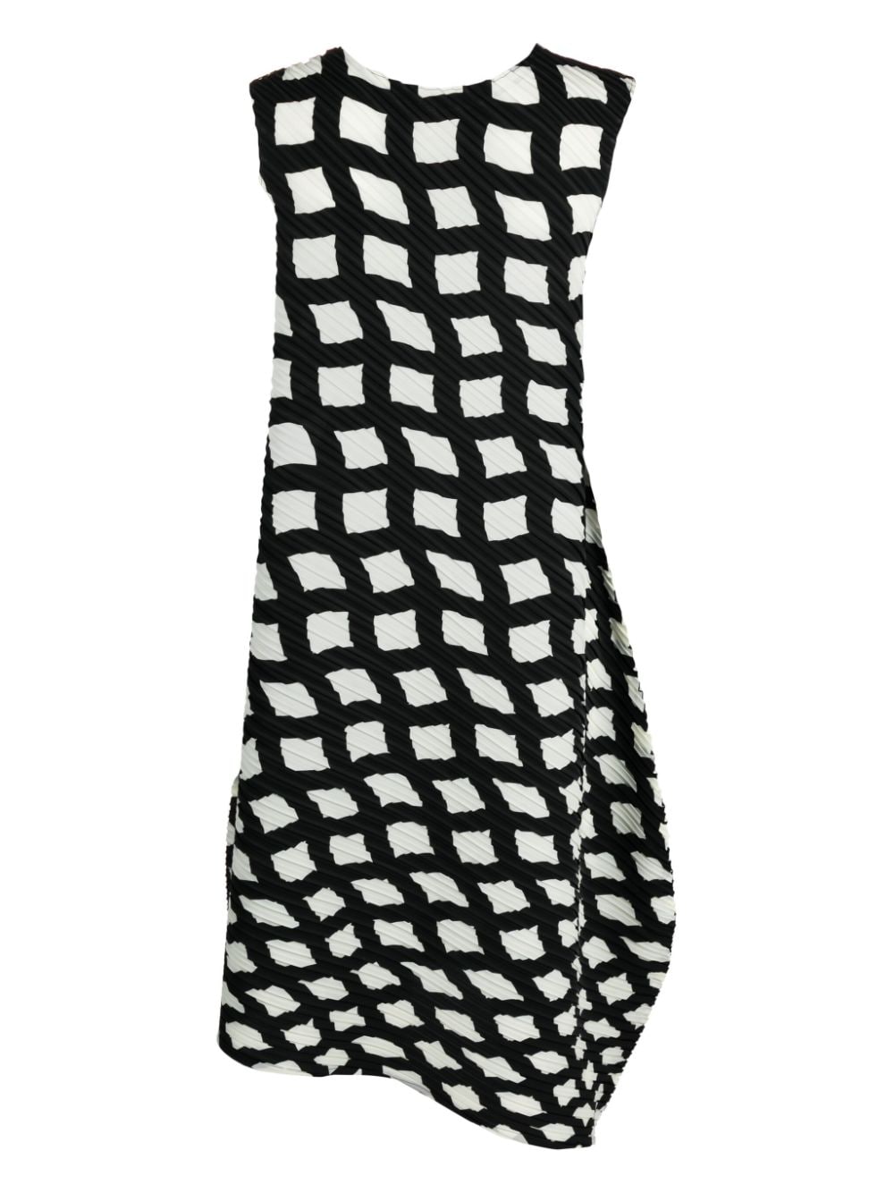 Issey Miyake ISSEY MIYAKE- Geometric Pattern Midi Dress