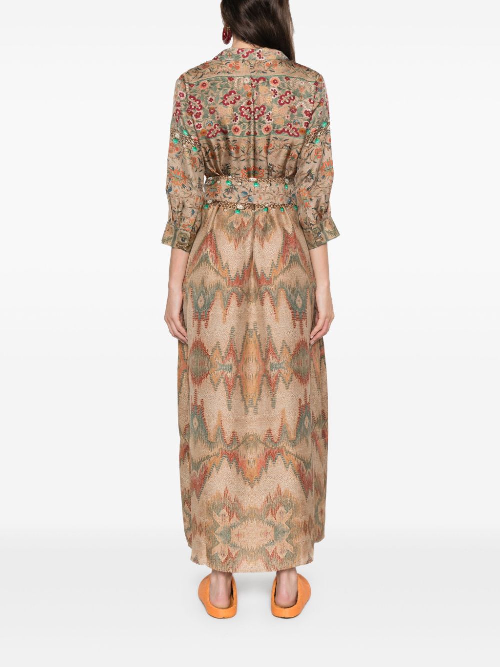 Pierre-Louis Mascia PIERRE-LOUIS MASCIA- Printed Silk Shirt Dress