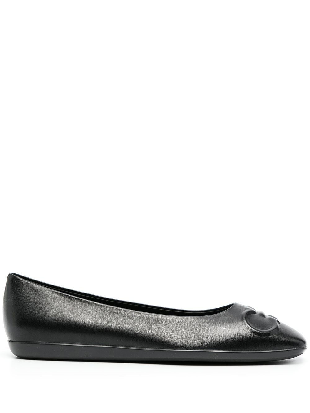 Salvatore Ferragamo SALVATORE FERRAGAMO- Gancini Leather Ballet Flats