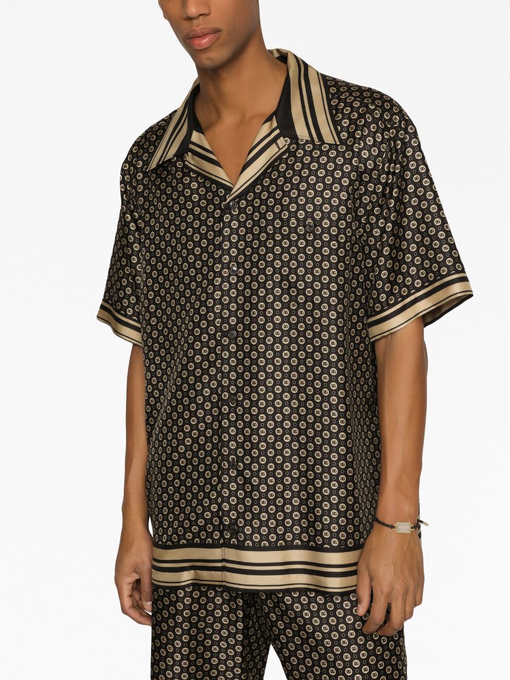 Dolce & Gabbana DOLCE & GABBANA- Silk Short Sleeve Shirt