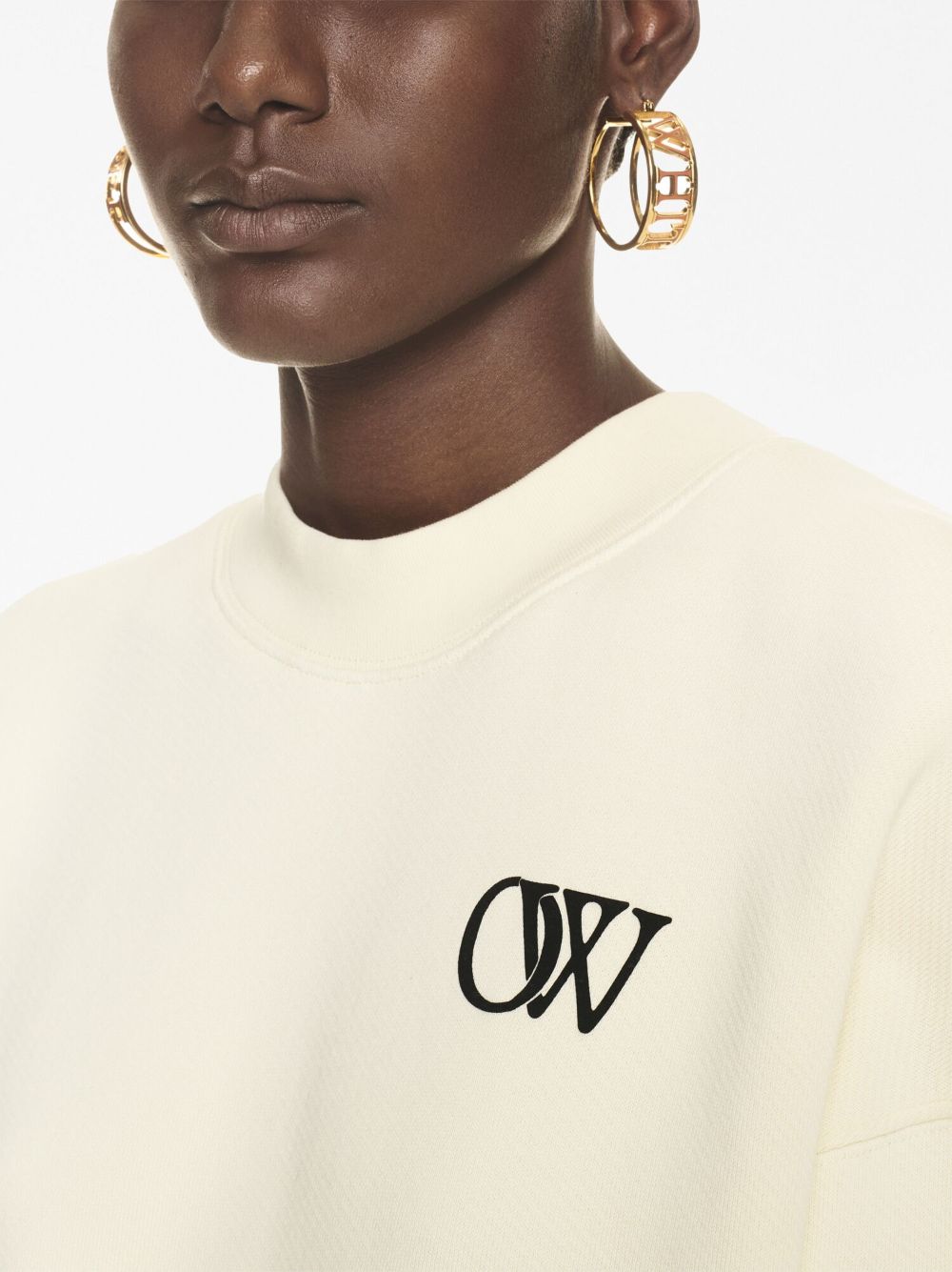 OFF-WHITE OFF-WHITE- Logo Cotton Sweatshirt