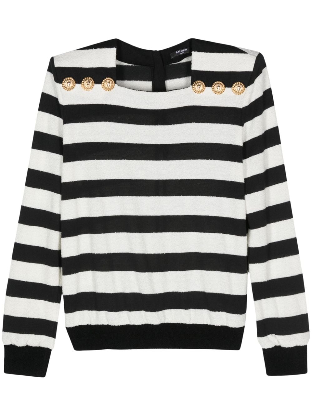 Balmain BALMAIN- Buttoned Striped Top