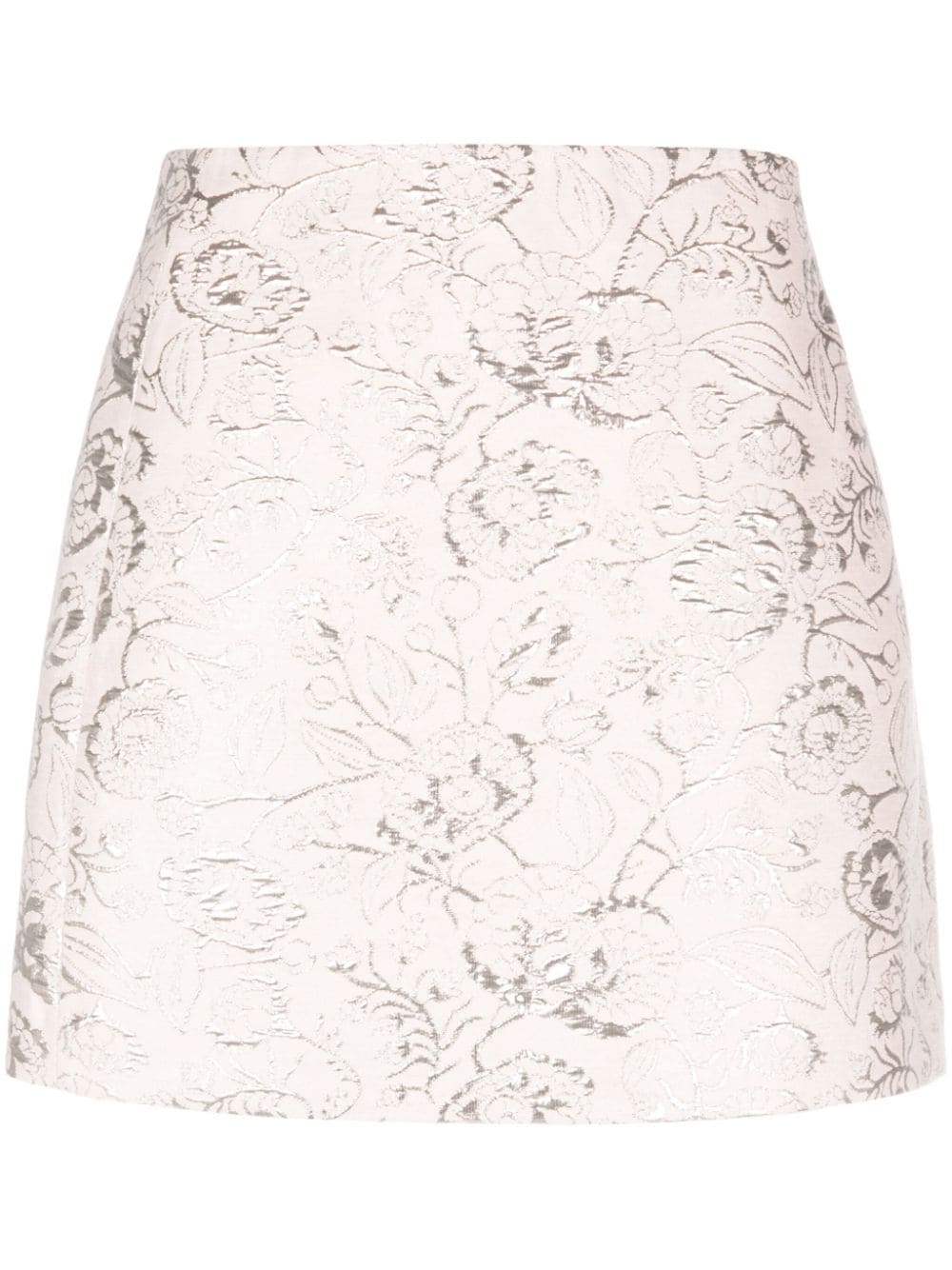 Parosh PAROSH- Lurex Jacquard Mini Skirt