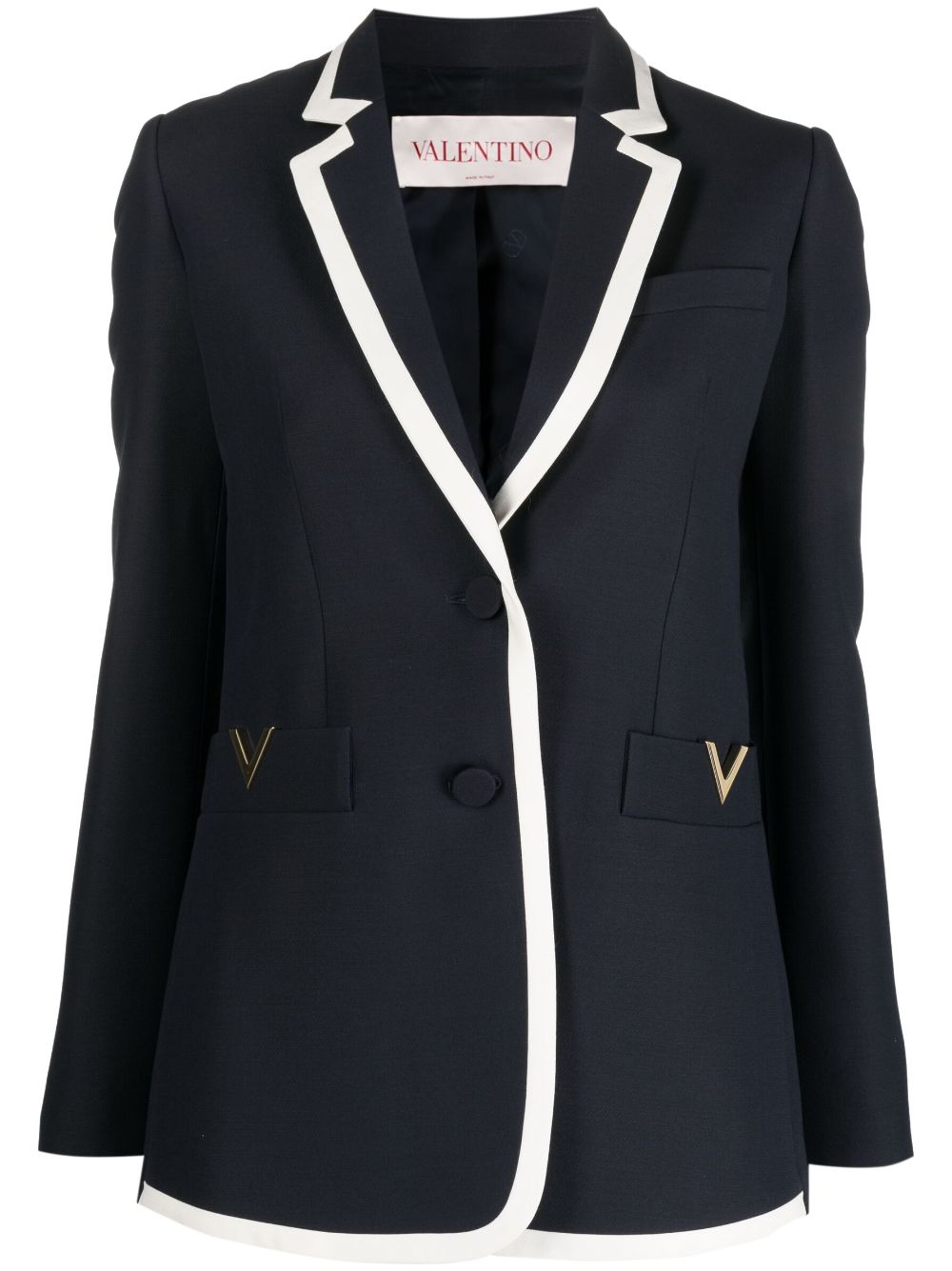 Valentino VALENTINO- Vlogo Wool Blazer Jacket