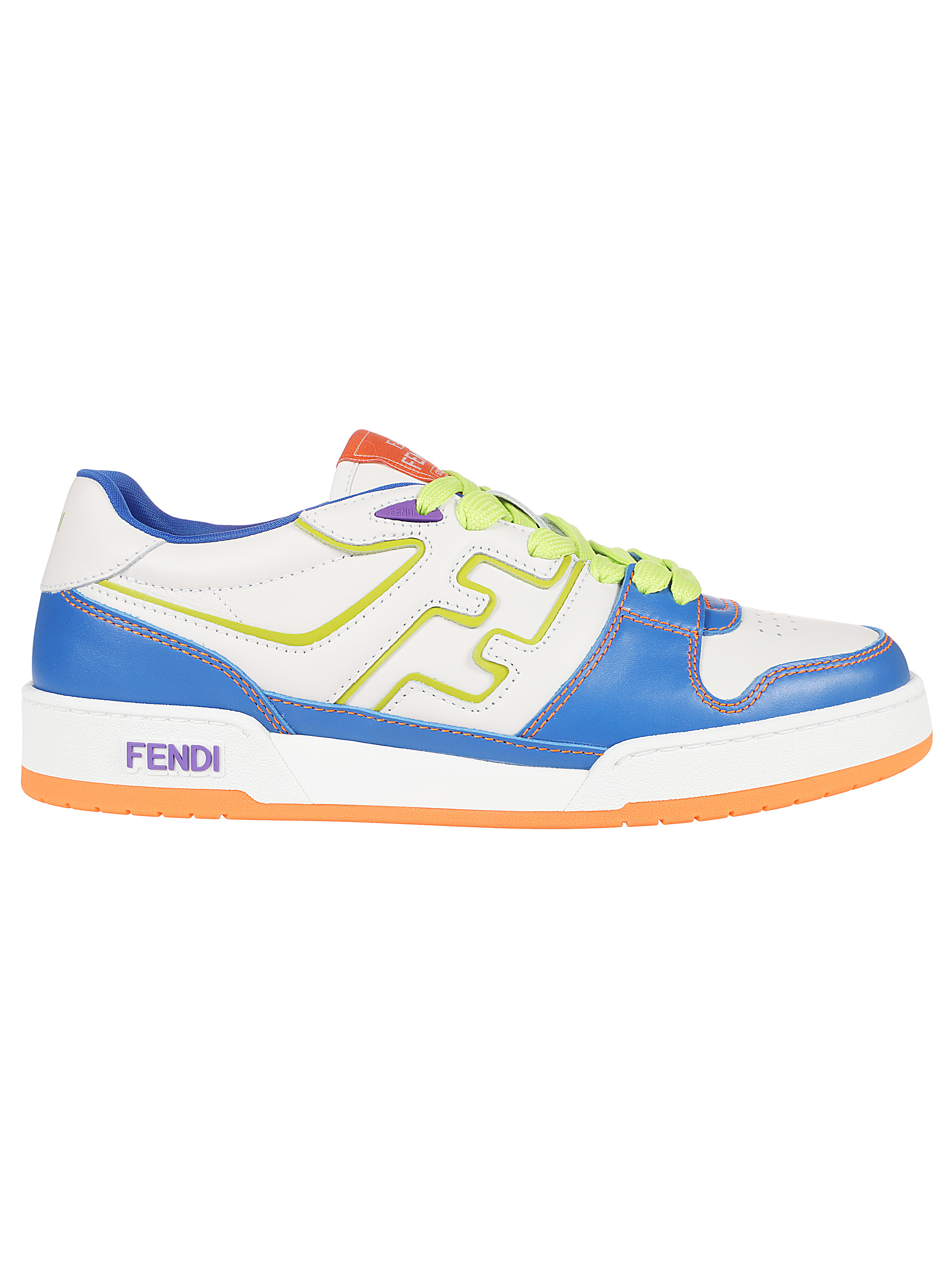 FENDI FENDI- Leather Sneaker With Logo