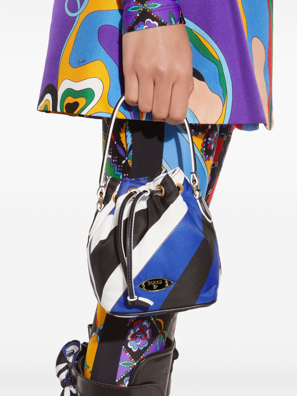 pucci PUCCI- Nylon Small Bucket Bag