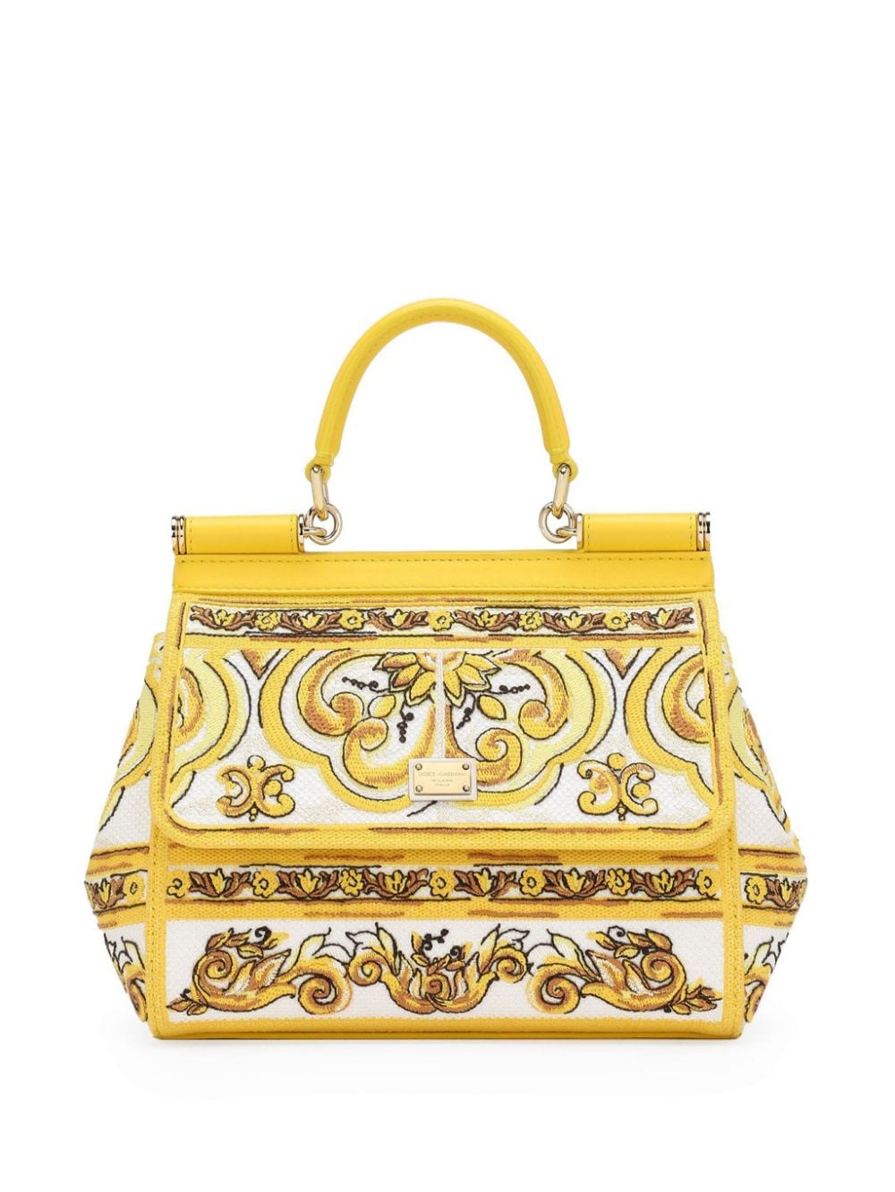 Dolce & Gabbana DOLCE & GABBANA- Sicily Medium Maiolica Print Handbag