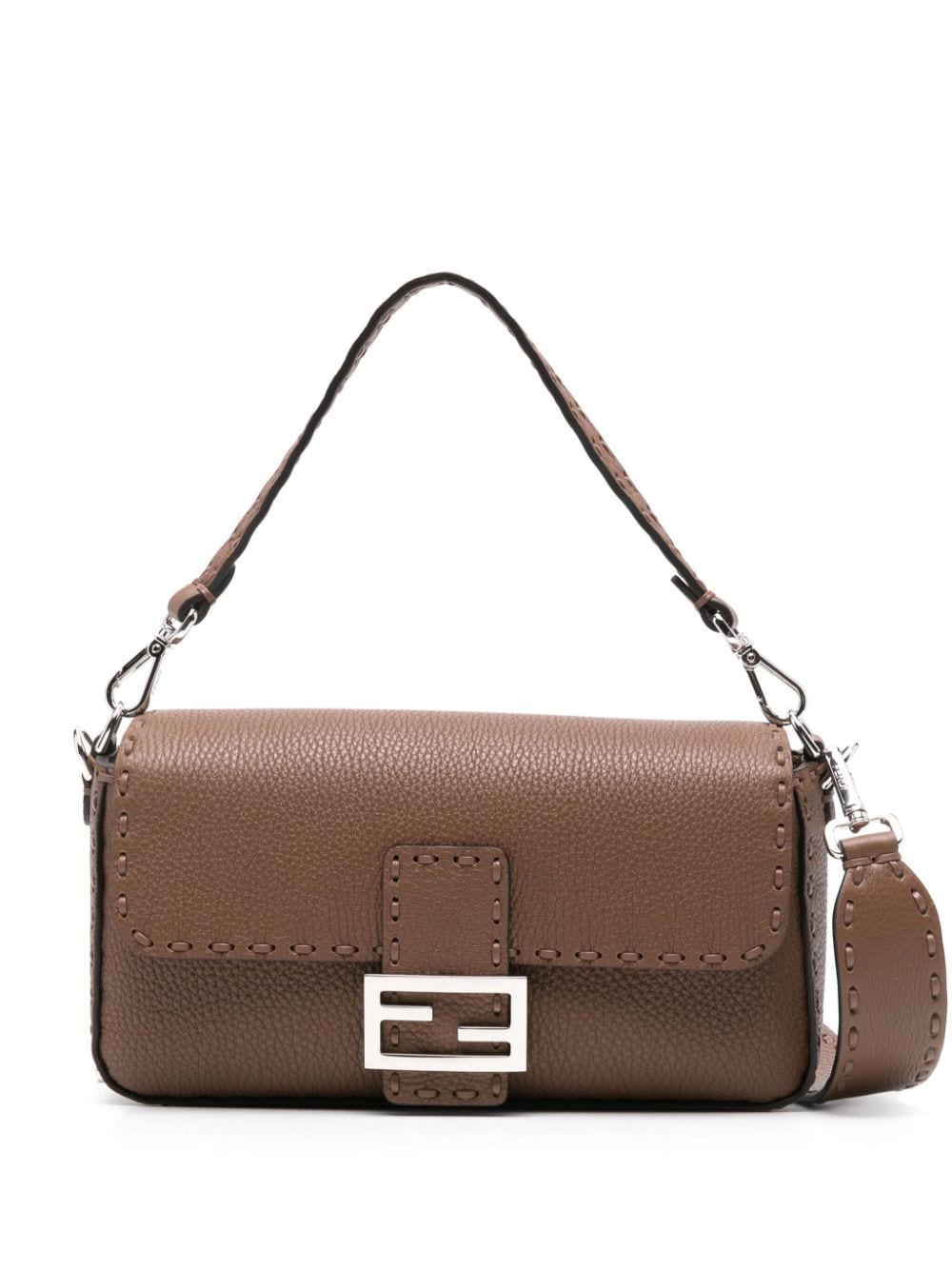 FENDI FENDI- Baguette Leather Shoulder Bag