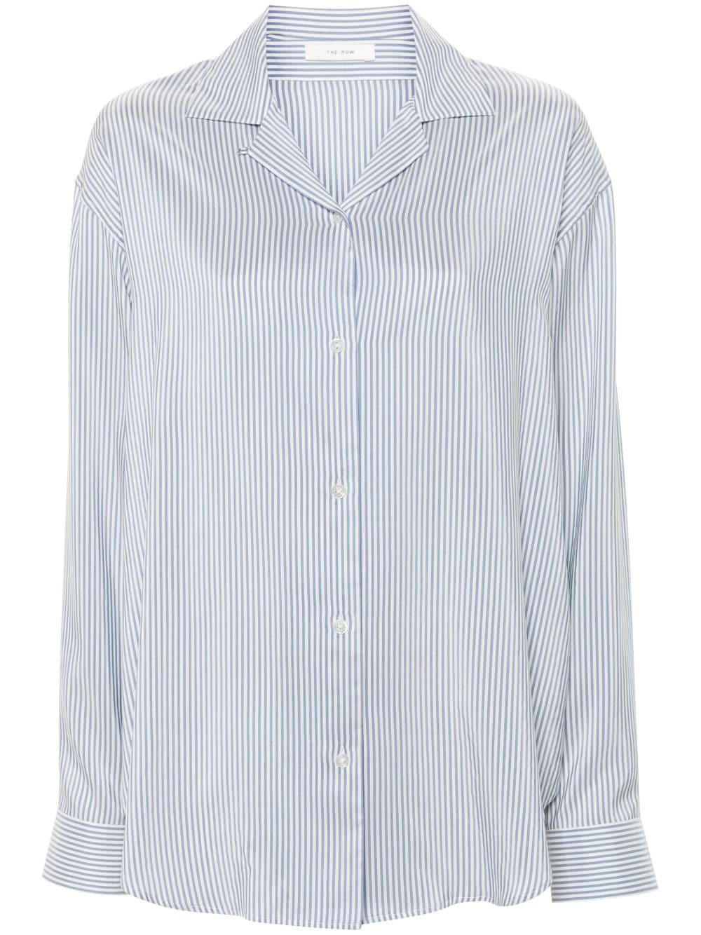 The Row THE ROW- Valene Striped Silk Shirt