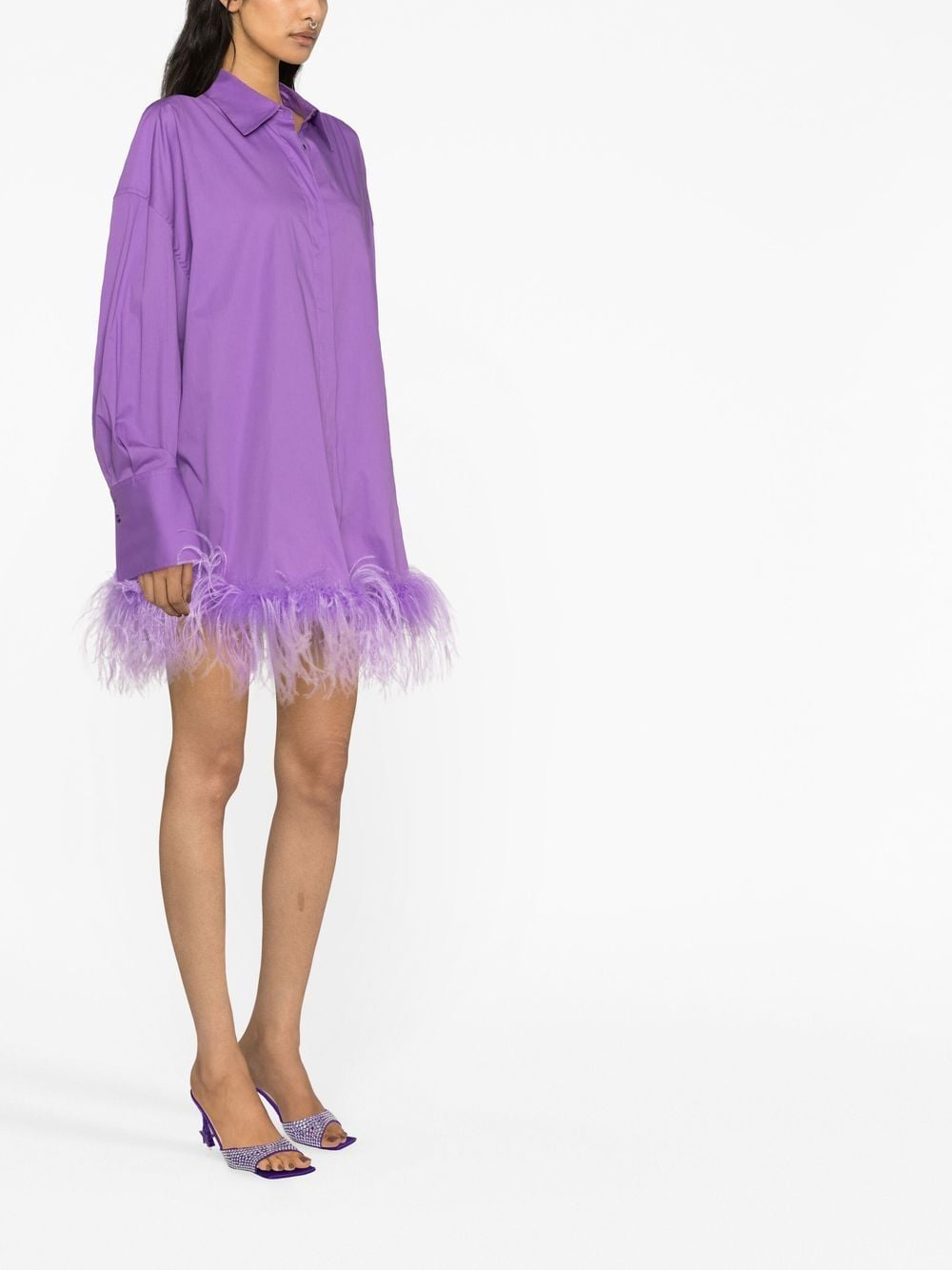 GIUSEPPE DI MORABITO GIUSEPPE DI MORABITO- Feather Detail Short Dress